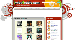 Desktop Screenshot of lyricshuddle.com